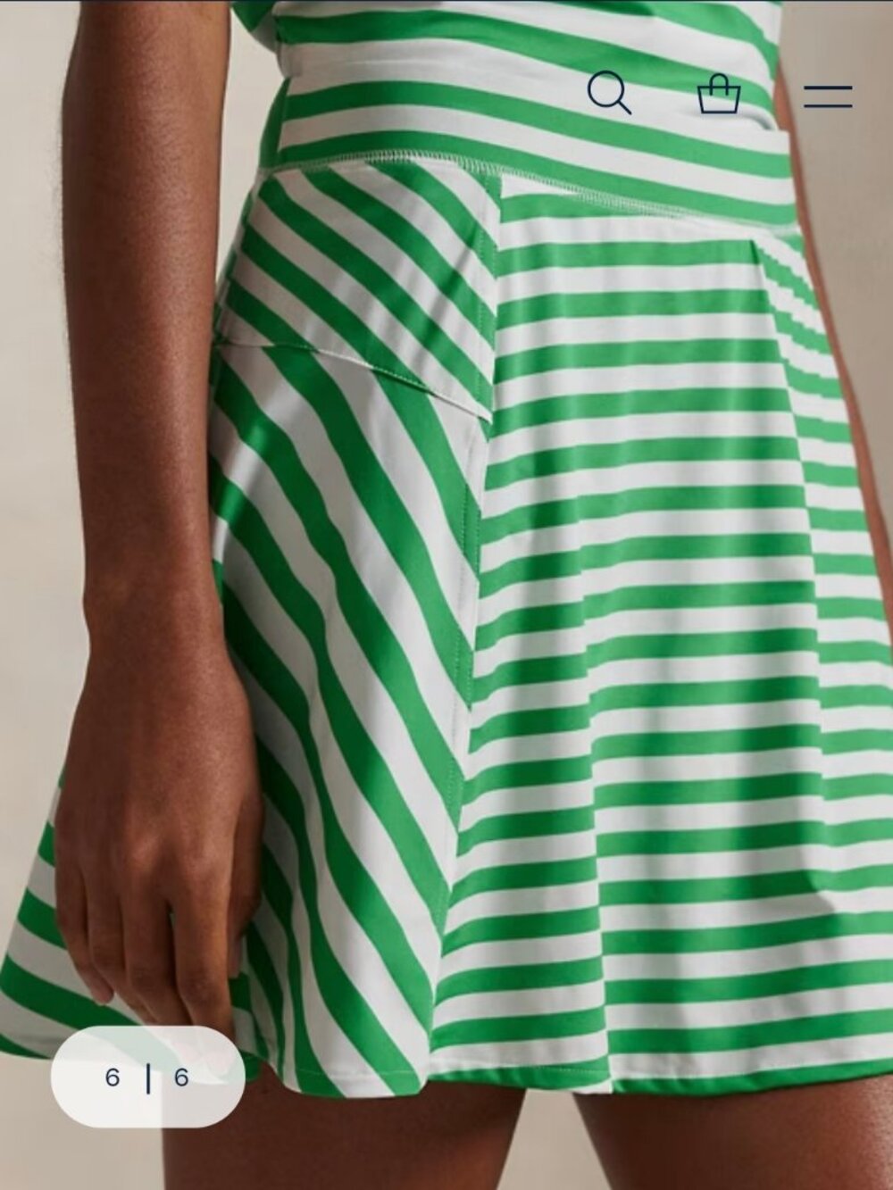 Ralph Lauren Striped A-Line Skort RLX